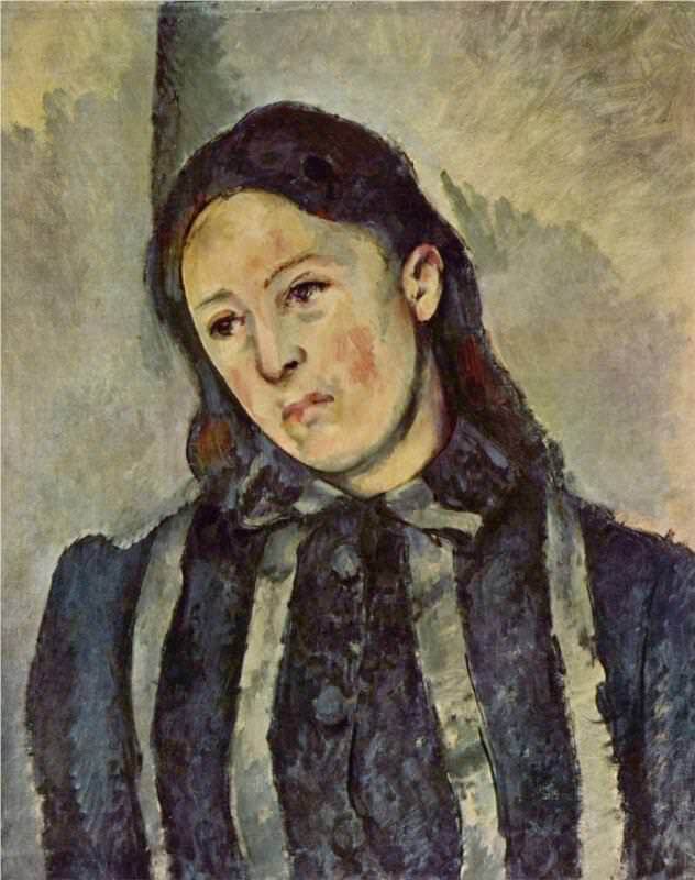 Madame Cezanne with Unbound Hair - by Paul Cezanne