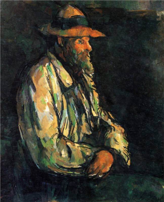 Portrait of Vallier - by Paul Cezanne