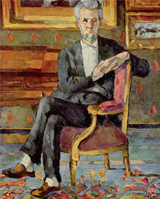 Portrait of Victor Chocquet, Seated, 1877 - by Paul Cezanne
