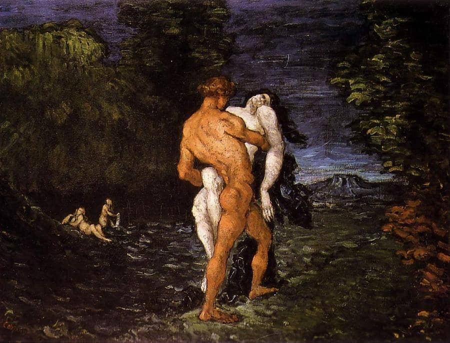 The Abduction, 1867 by Paul Cezanne