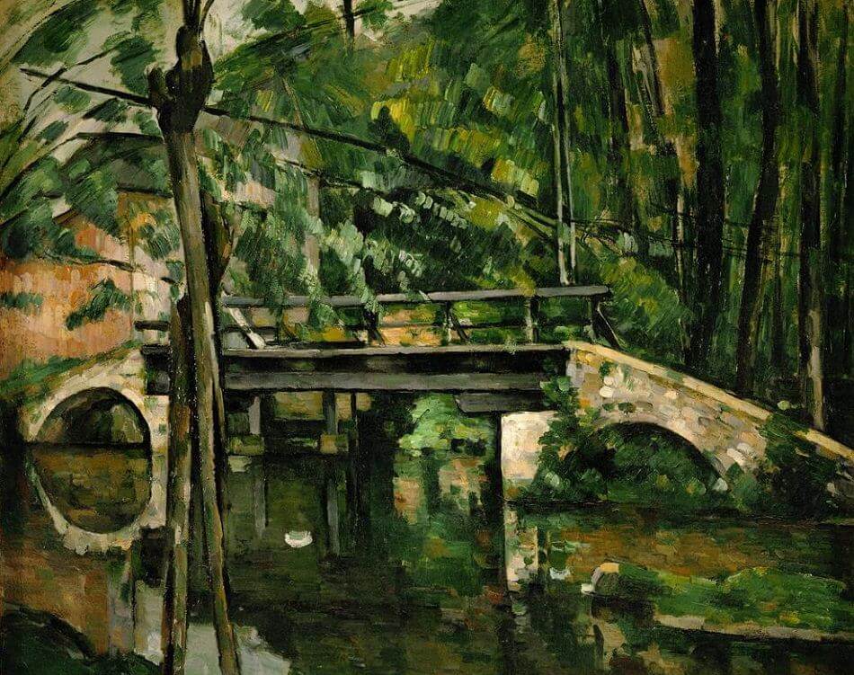 The Bridge at Maincy, 1879 - by Paul Cezanne