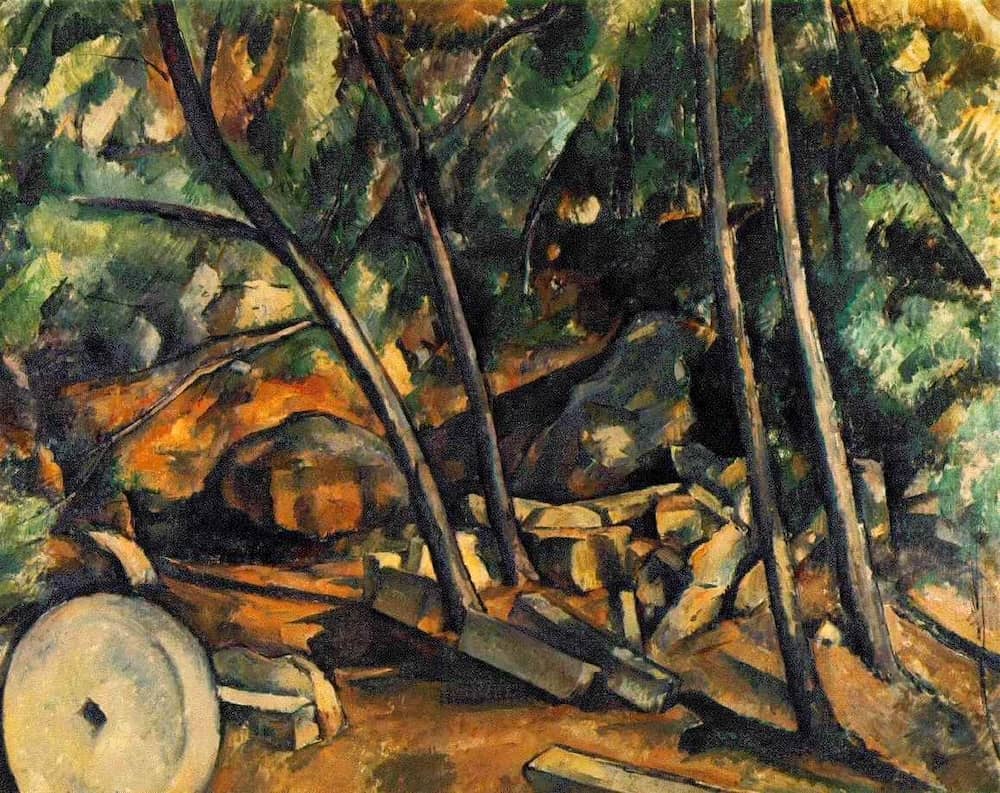 Woods with Millstone, 1894 by Paul Cezanne