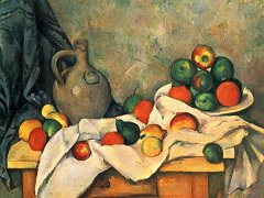 Rideau Cruchon et Compotier by Paul Cézanne