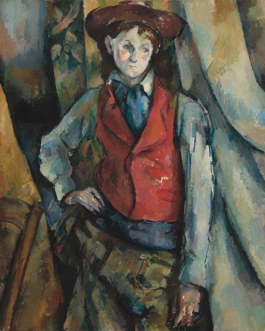 Boy in a Red Vest, 1895 by Paul Cezanne