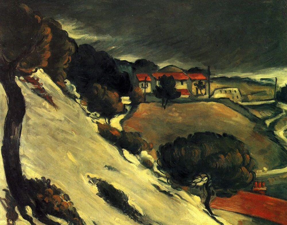 L'Estaque, Melting Snow, 1870 by Paul Cezanne