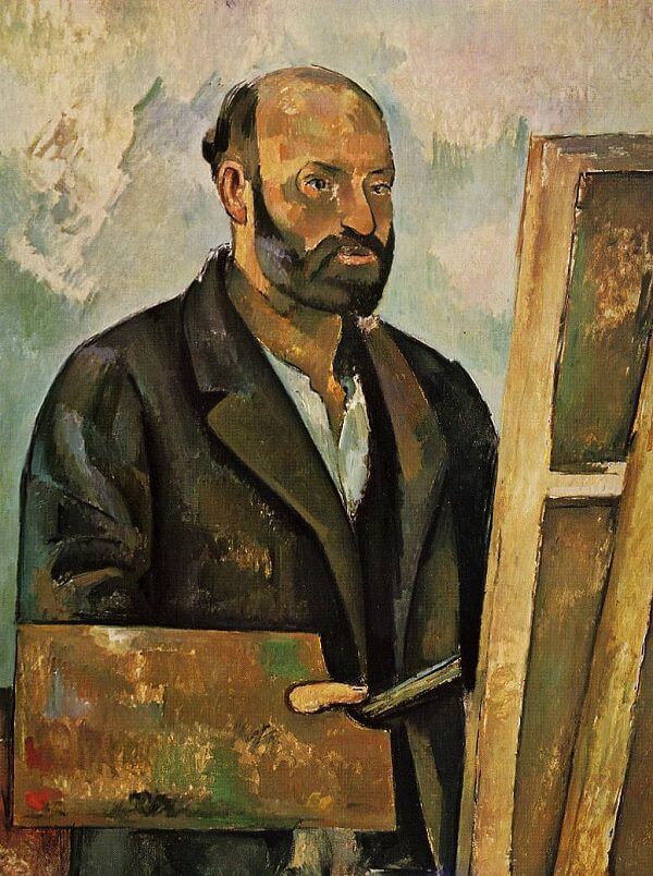 Self Portrait with Palette, 1885 by Paul Cezanne